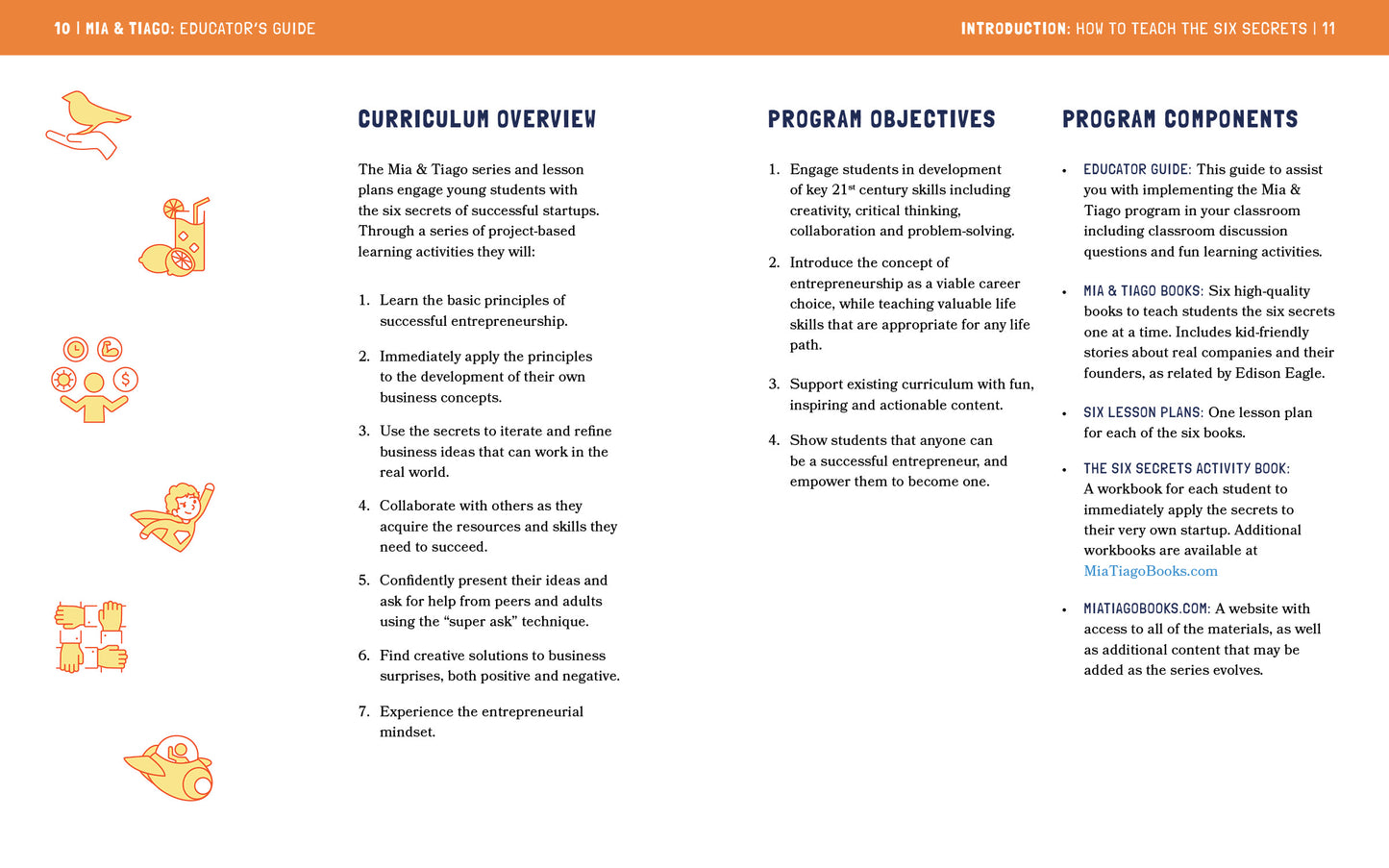 Mia & Tiago's Educator's Guide