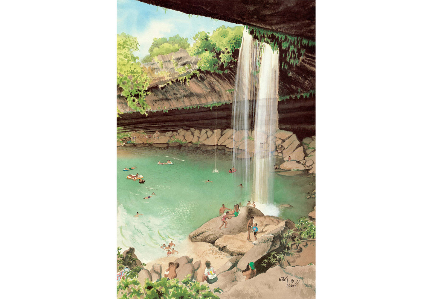 Mary Doerr - Hamilton Pool Print
