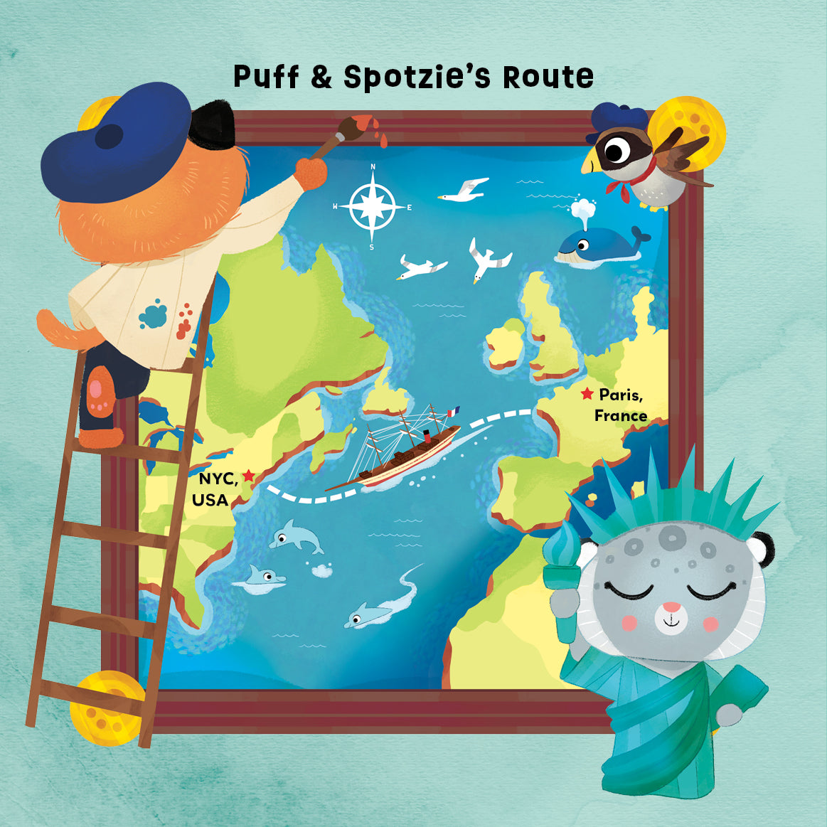 Puff & Spotzie Adventures:  Statue of Liberty