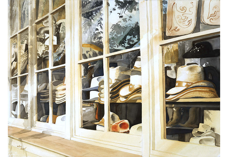 Mary Doerr - The Hat Store Print